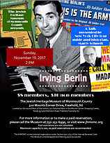 Irving Berlin: A Talk by Marty Schneit @ Jewish Heritage Museum of Monmouth County  | Freehold | New Jersey | United States
