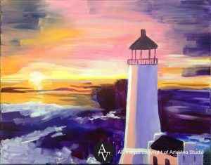 Group Paint Class - Stormy Sunset @ ArteVino Studio Freehold | Freehold | New Jersey | United States