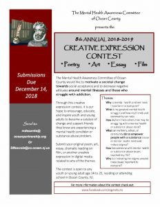 8th Annual Creative Expression Contest @ Toms River Rec Center | Toms River | New Jersey | United States